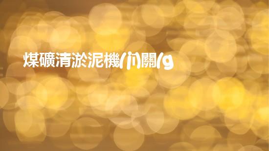 煤礦清淤泥機(jī)關(guān)鍵時(shí)辰！如何應(yīng)對(duì)都市排水系統(tǒng)的征詢題？